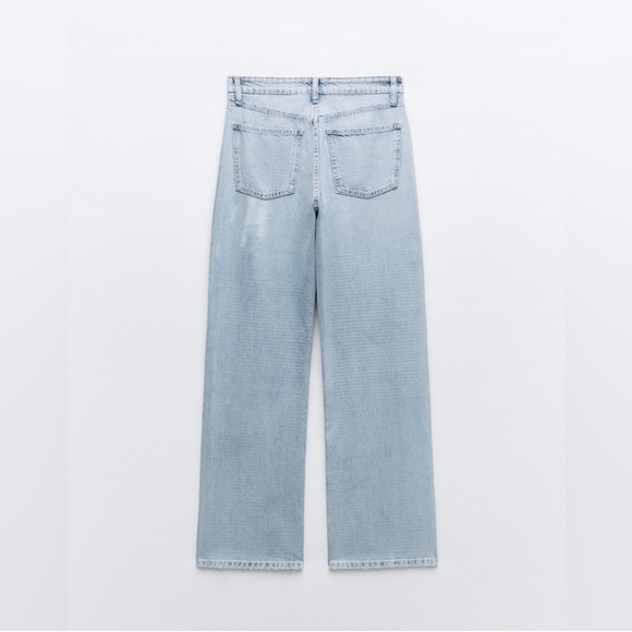 Zara Rhinestone Wide Leg Jeans - Picture 4 of 12